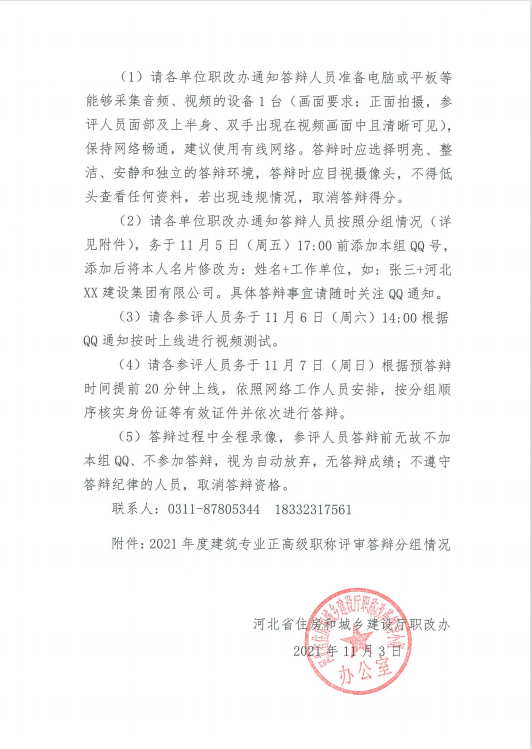 2021年度建筑专业高级职称评审答辩的通知(图2)